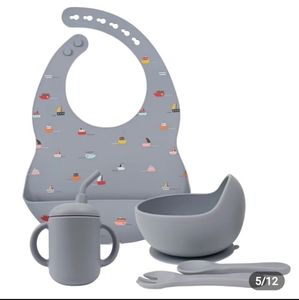 5 piece baby silicone set